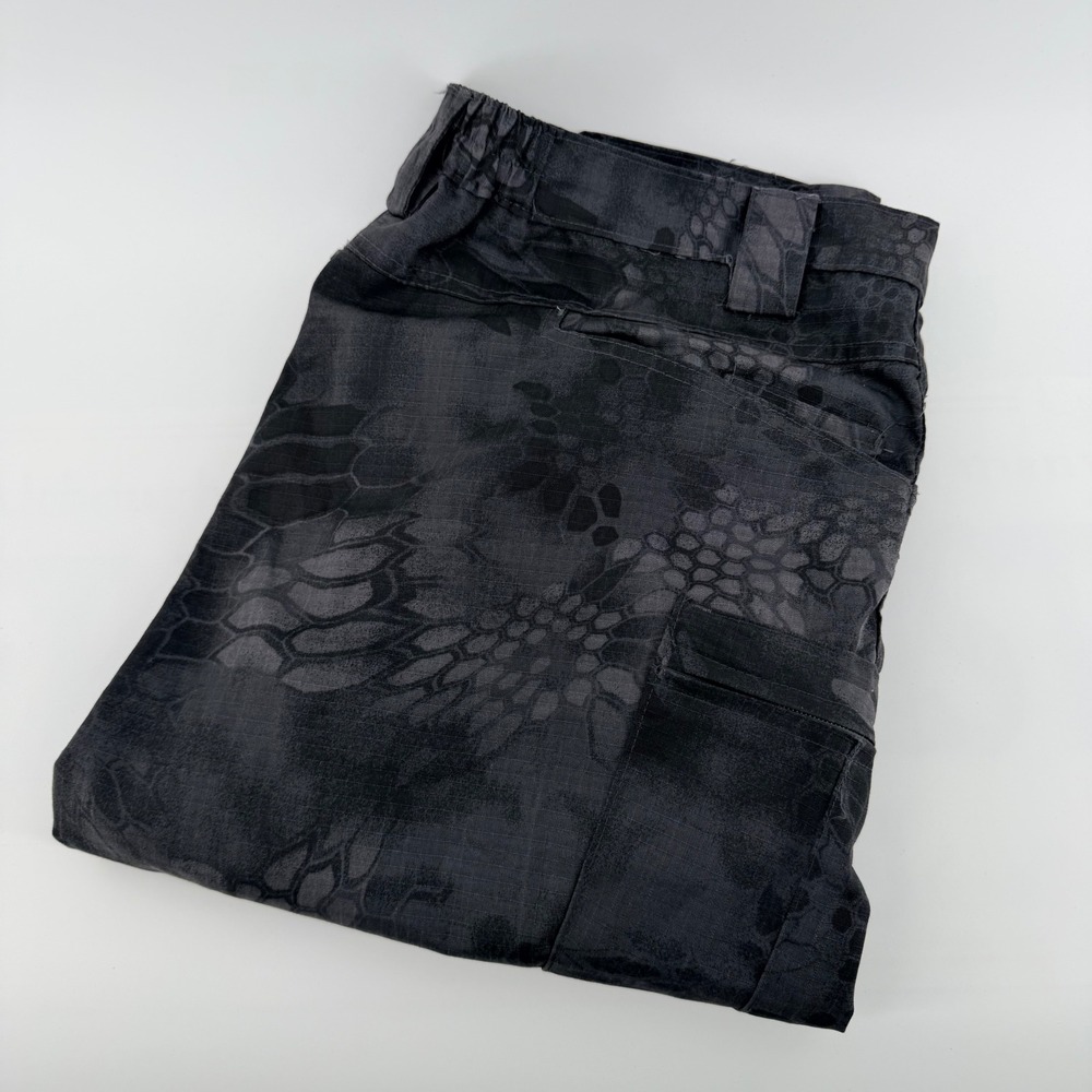 W Brand Ripstop Tactical Pants Kryptek Camo Cargo Utility Trousers 36x31 Black